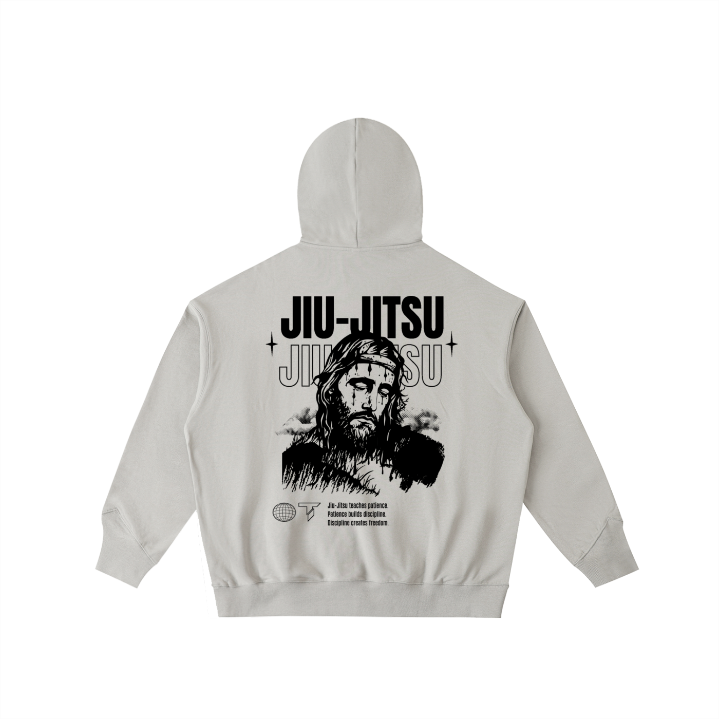 TAON Half-Zip Hoodie Off White